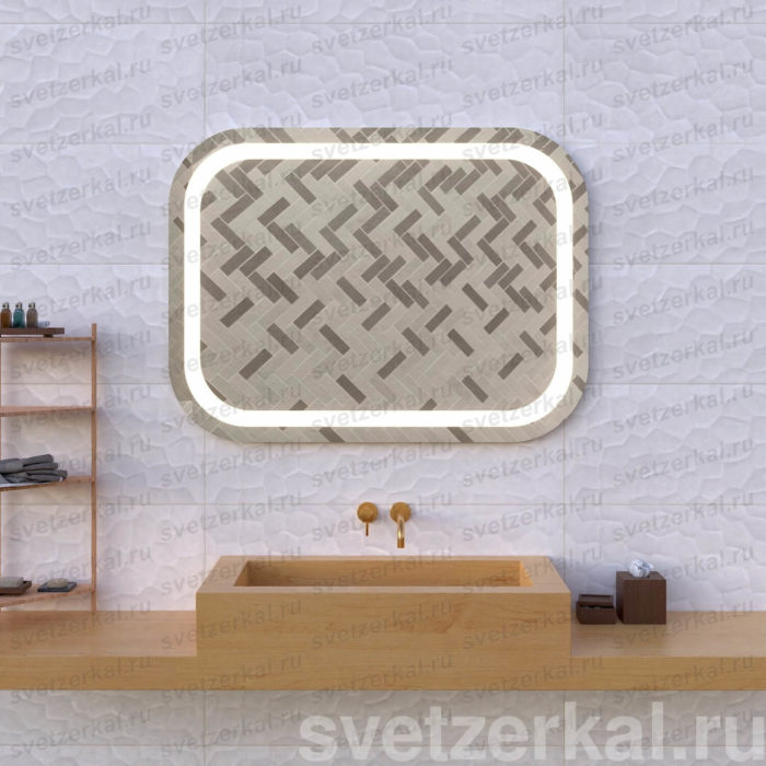 ADELE Зеркало с подсветкой для ванной adele