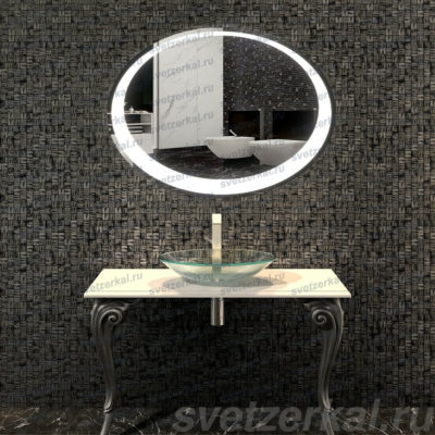 DEMO Овальное зеркало на заказ с подсветкой