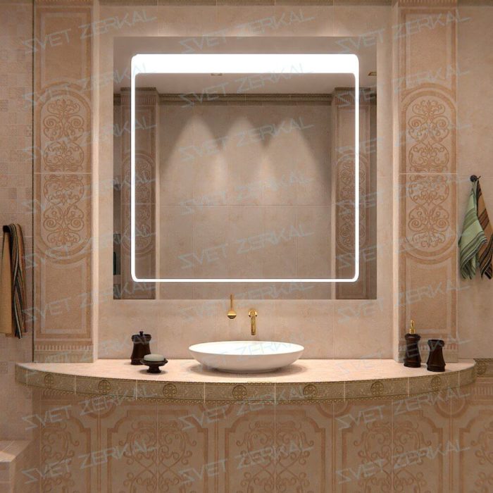 MILENA зеркало с led подсветкой в ванной