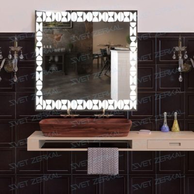 MILENA зеркало с led подсветкой в ванной