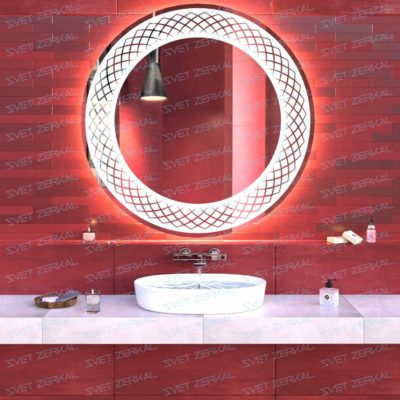 FLOWER зеркало с подсветкой